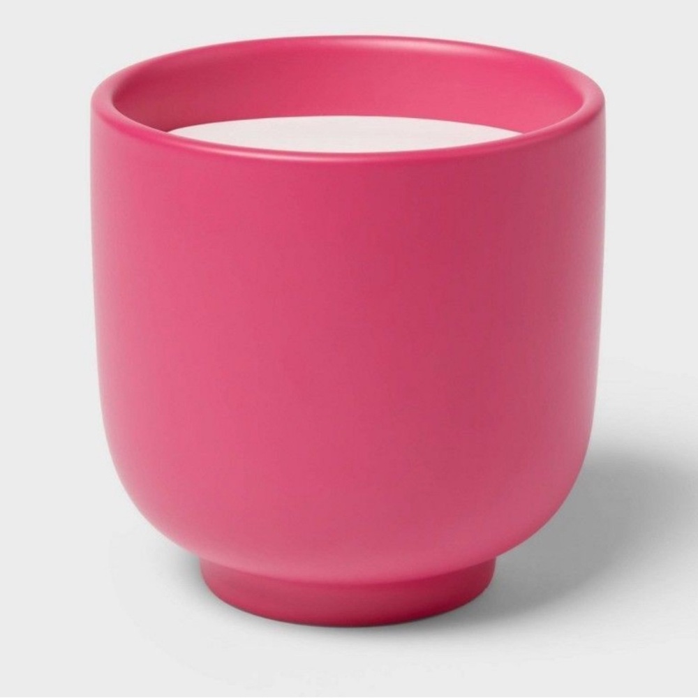 Home Essentials 2 Wick Ceramic Vase Candle (Passion Fruit Punch)